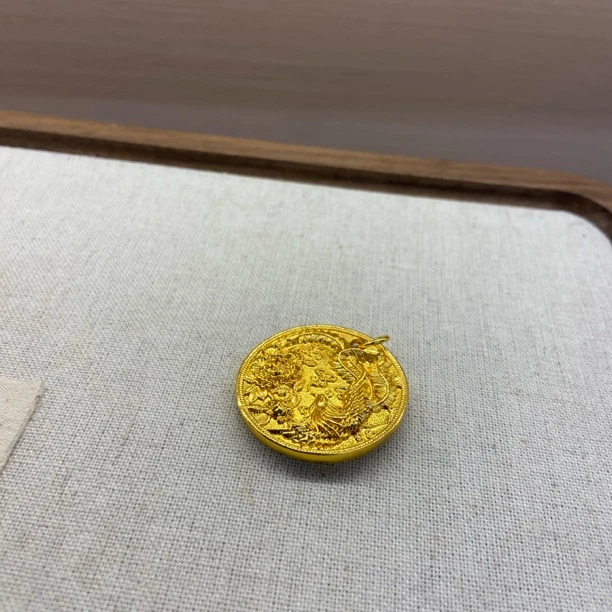 吊坠 CHANGJIU/昌久 黄色轻奢时尚气质简约经典吊坠062