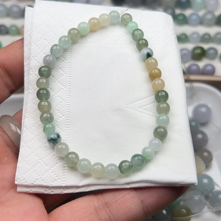 翡翠散珠翡翠手串卡5➕