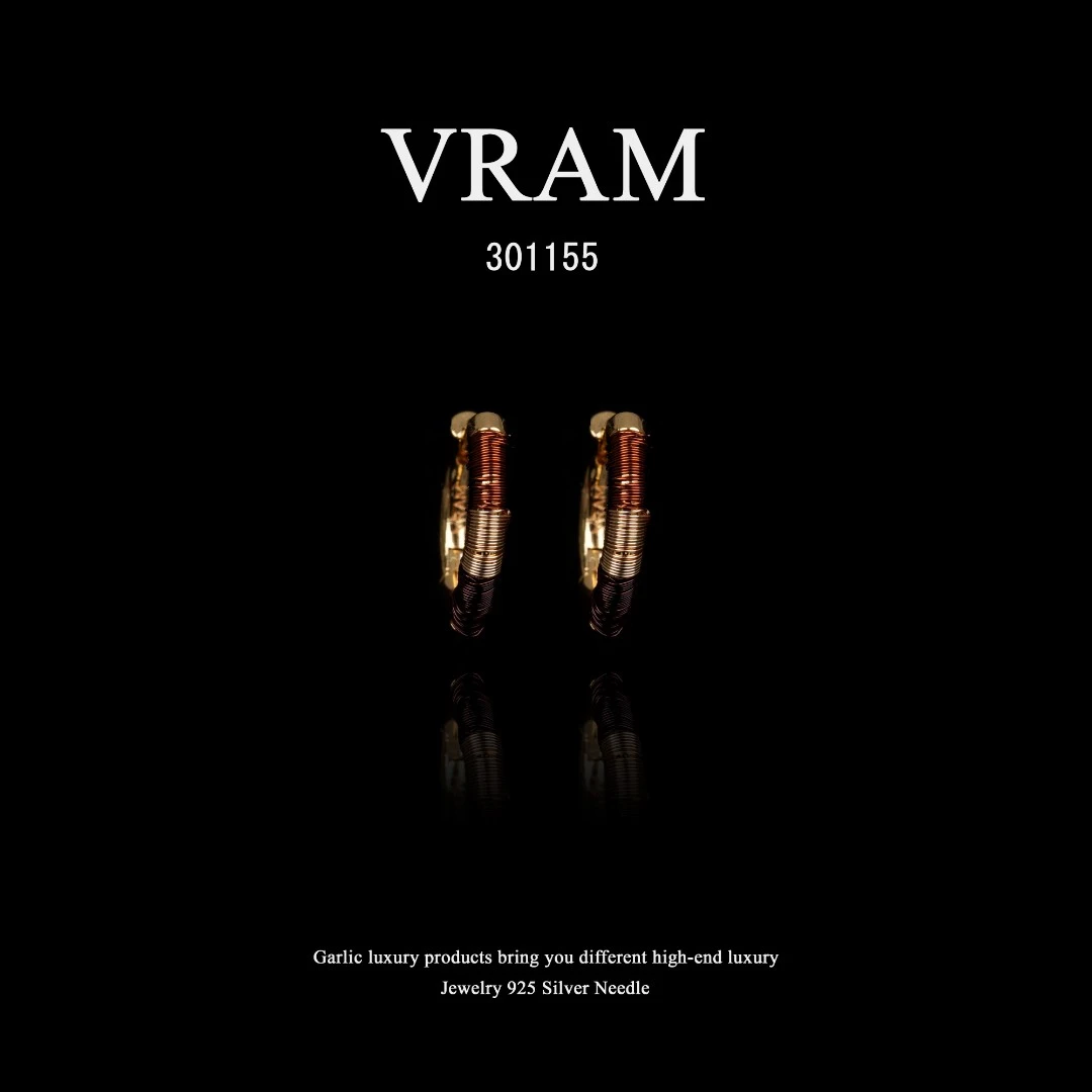 镀K金  VRAM耳饰~301155