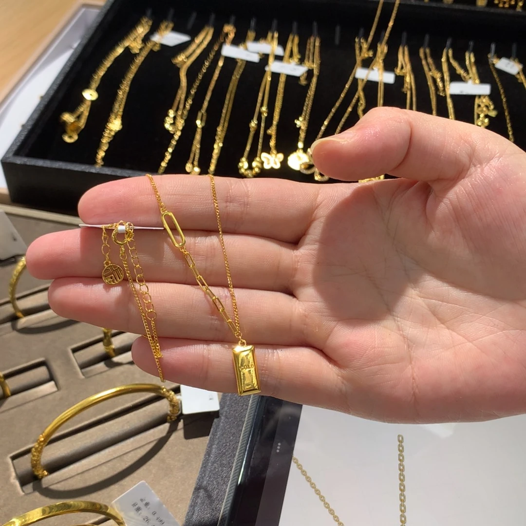 坠链均925银小砖块