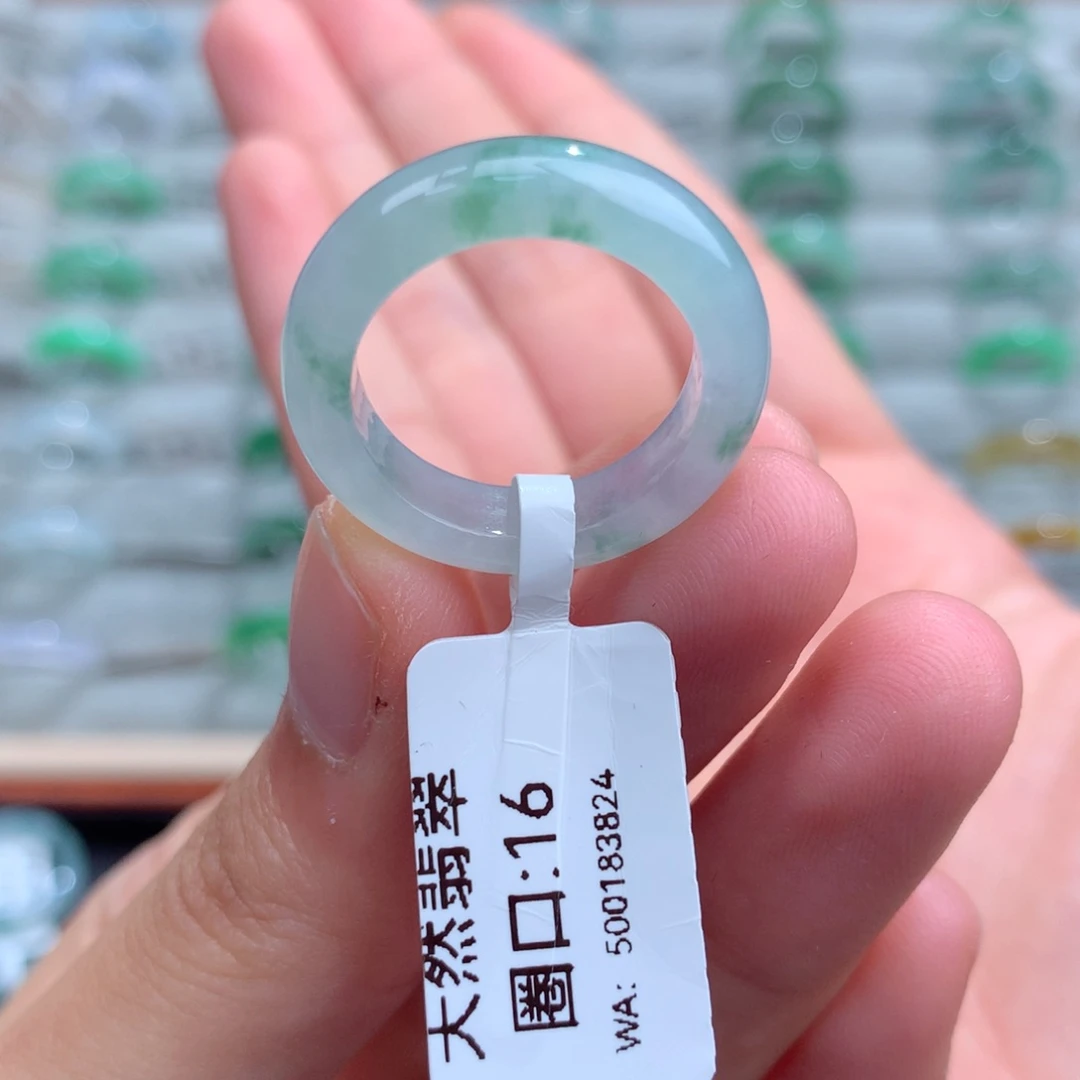翡翠戒指未镶嵌天然