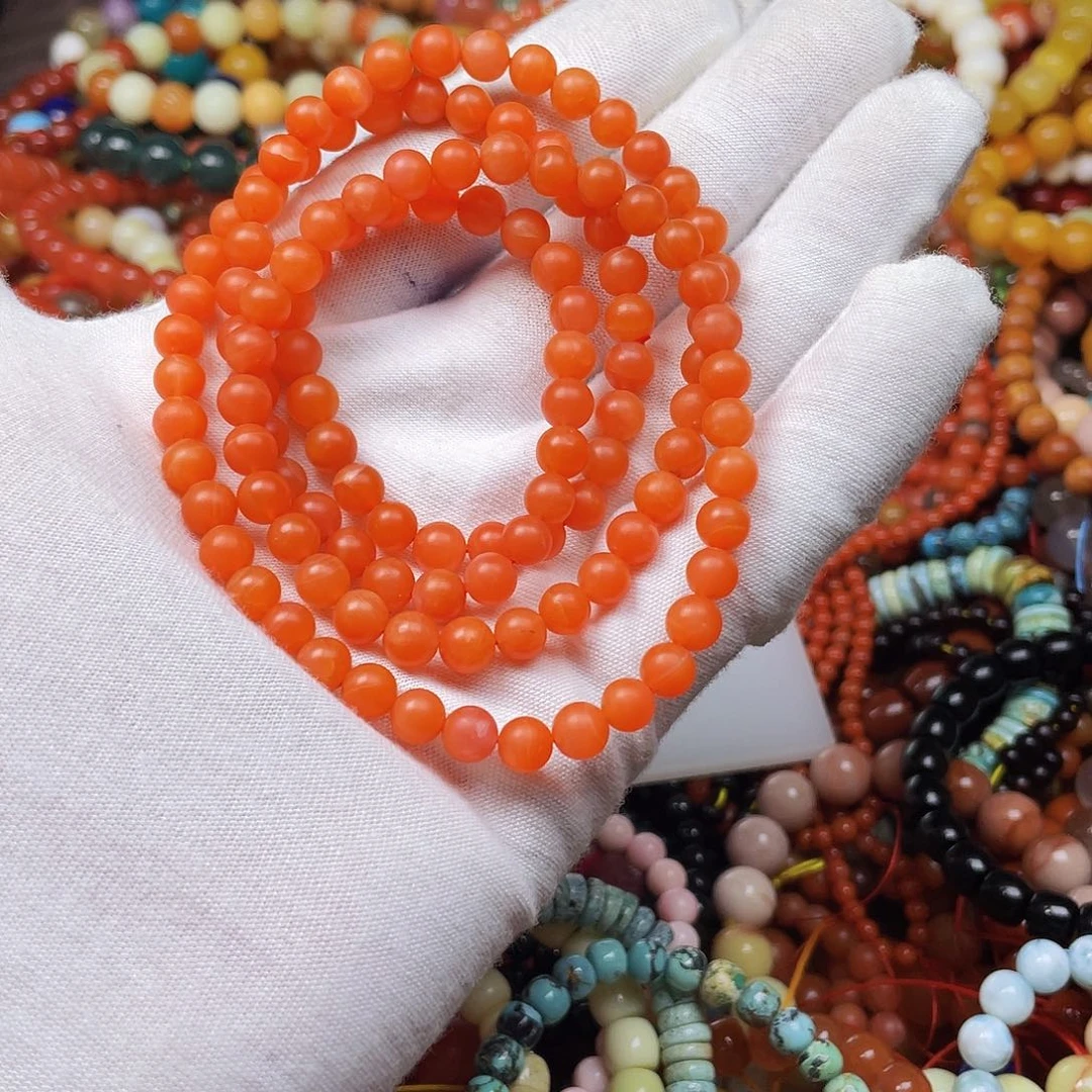 玛瑙/玉髓手链未镶嵌虹*48608