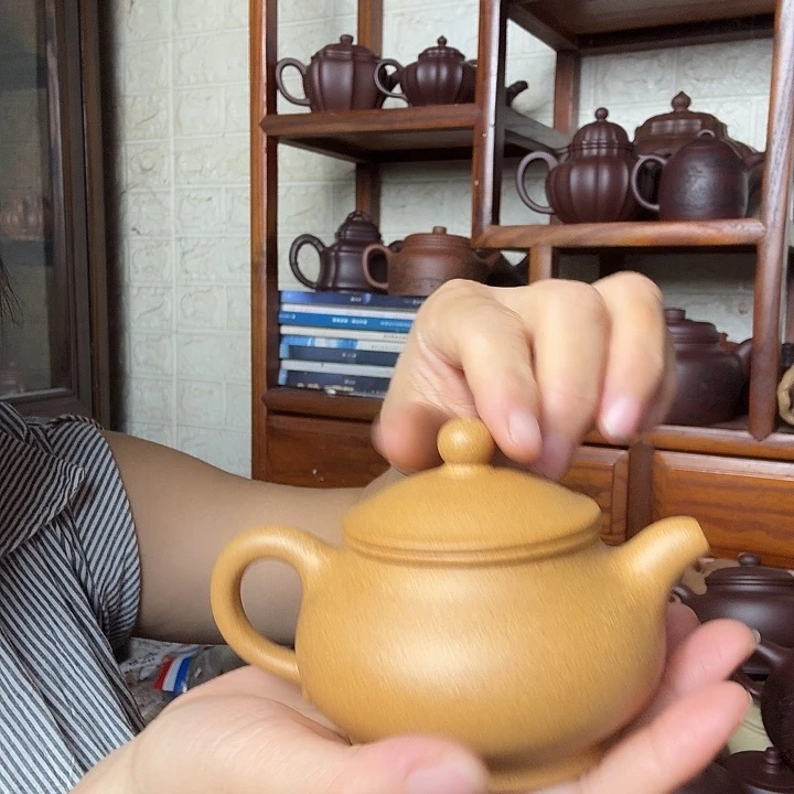 紫砂茶壶潘壶200cc精工半手工