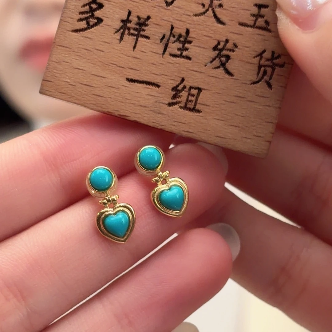 绿松石银S925镶嵌颈饰