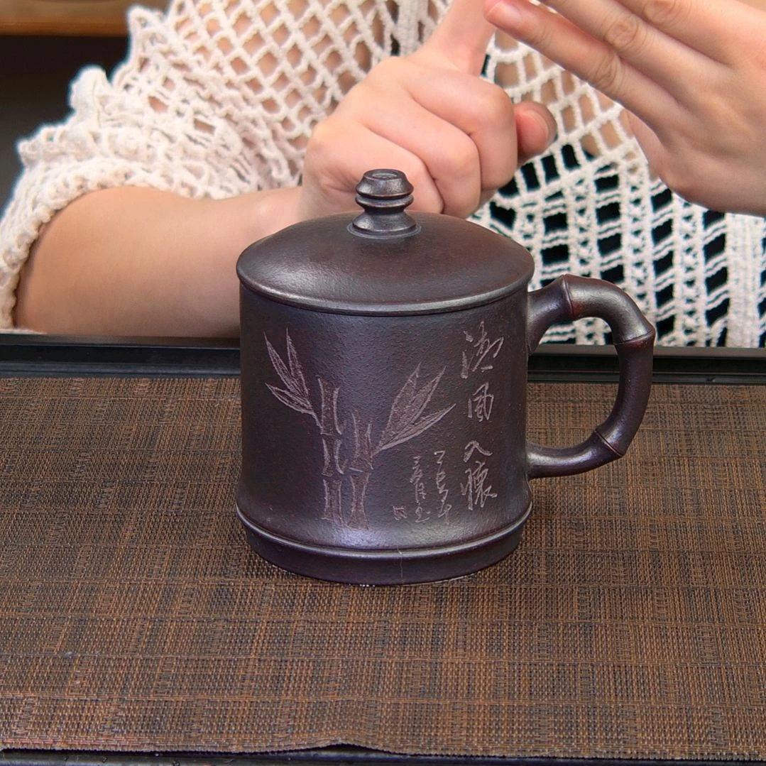 茶杯紫砂高货放漏