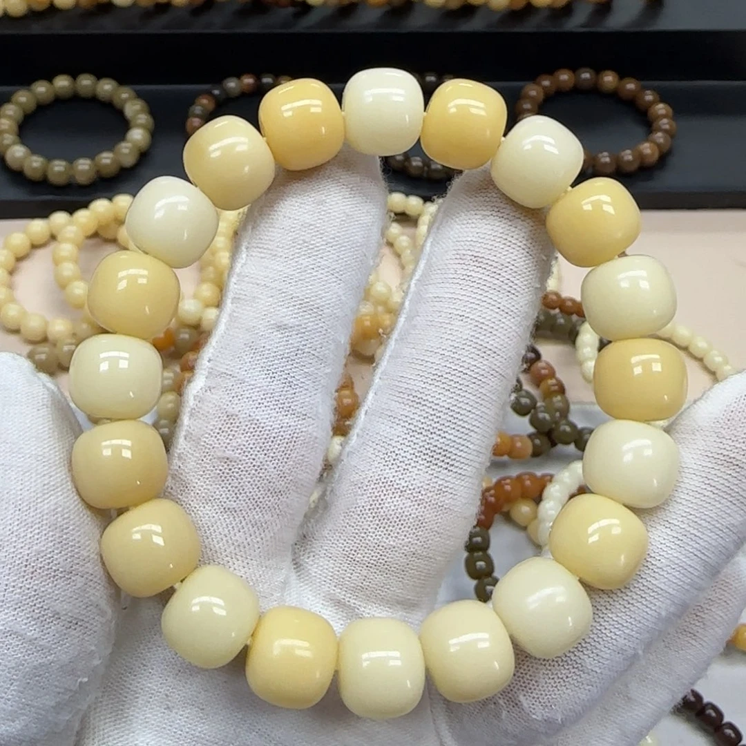 菩提根/象牙果手串11*12 鬼工 瓷实 5年