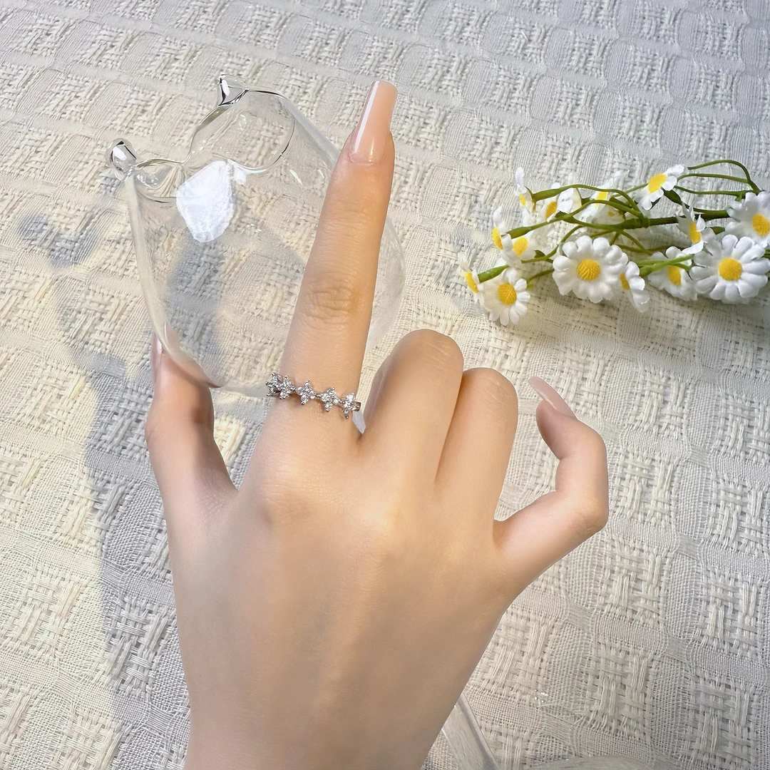 合金戒指 复古女日韩戒指气质冷淡风通用活口高颜值