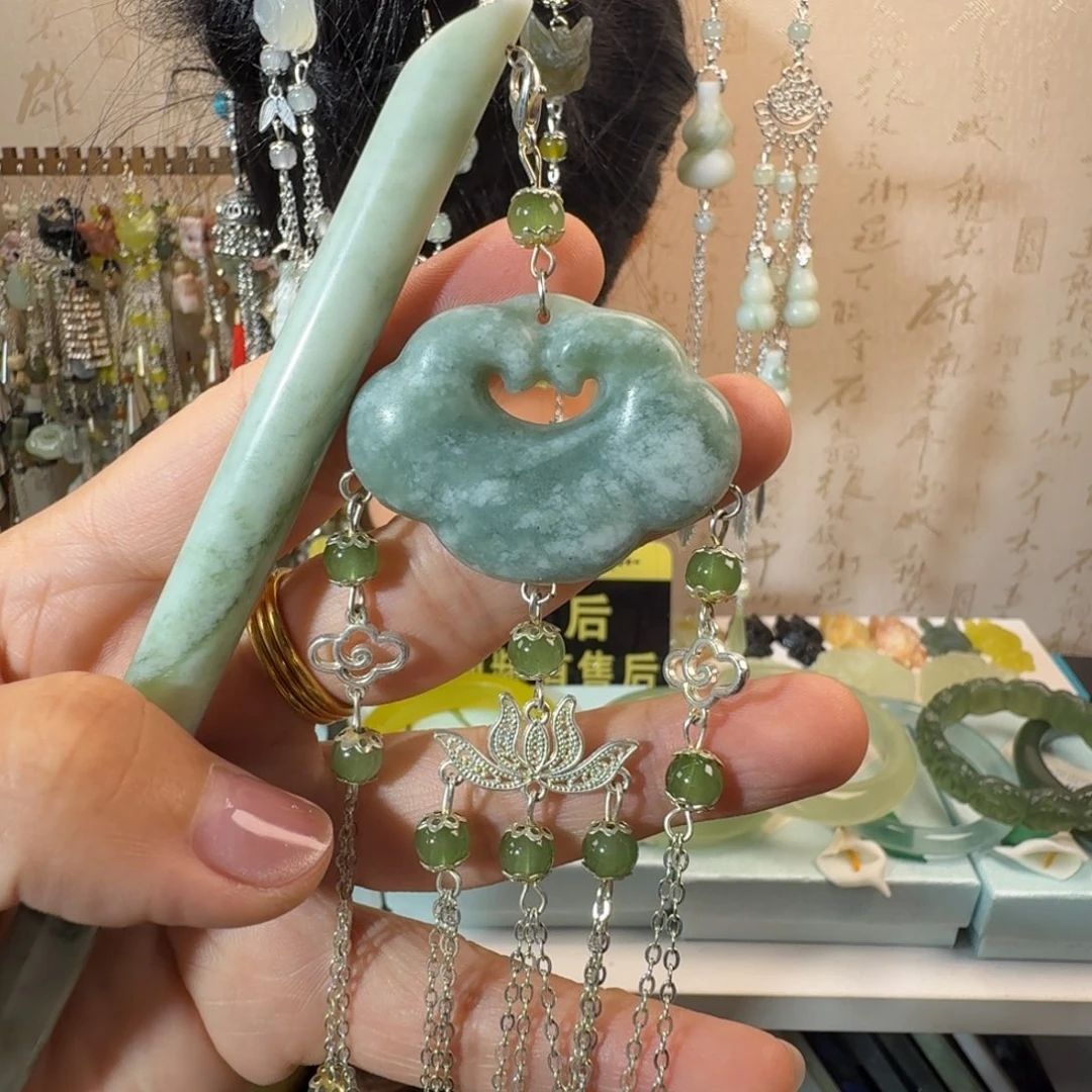 未镶嵌岫玉发簪福利款