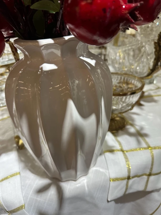 贵妃花瓶大口径美式艺术百合轻奢法式复古客厅插花摆件欧式赫本风