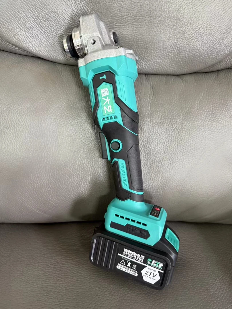 新款10节角磨机纯铜无刷角机10节18650动力电池