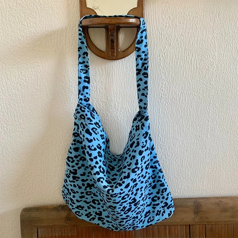 【胡洛一】升级版韩版碎花包秋冬ins单肩休闲百搭赵露思同款豹纹包