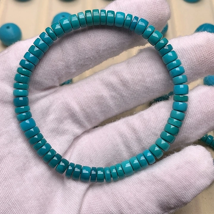 绿松石未镶嵌绿松石手串5.4