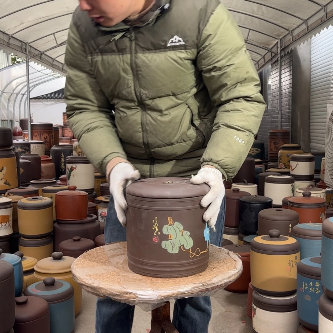 紫砂茶叶罐7 饼茶叶罐