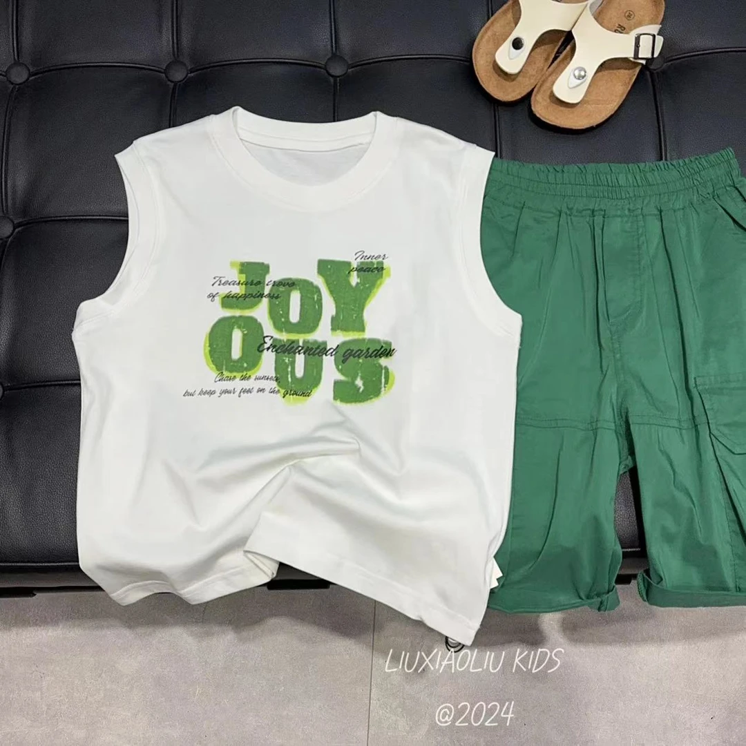 BY LIUXIAOLIU韩版高货夏季儿童背心2036