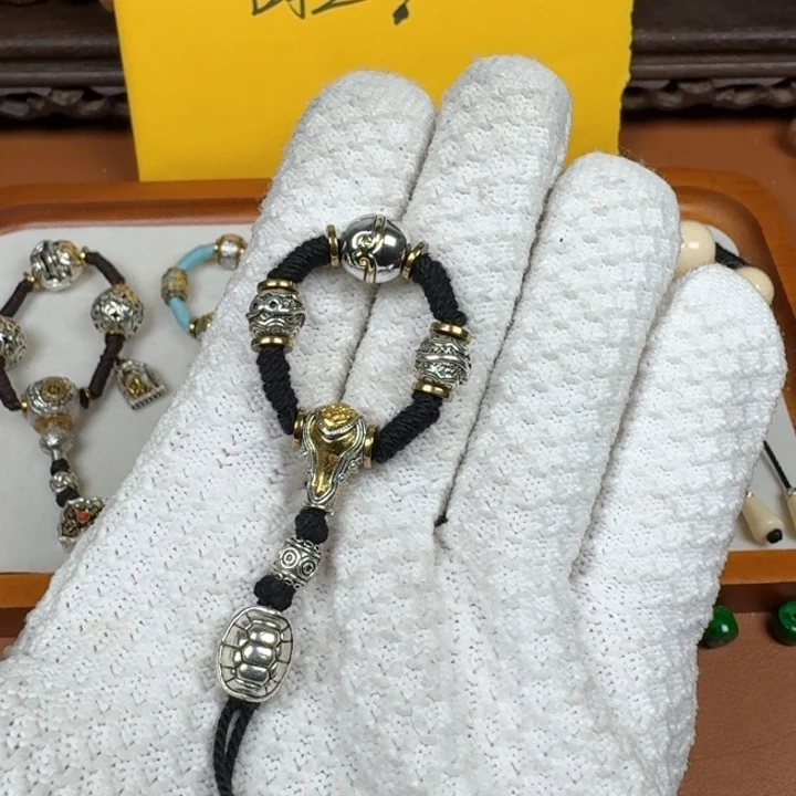 铜合金鎏金色三通套装