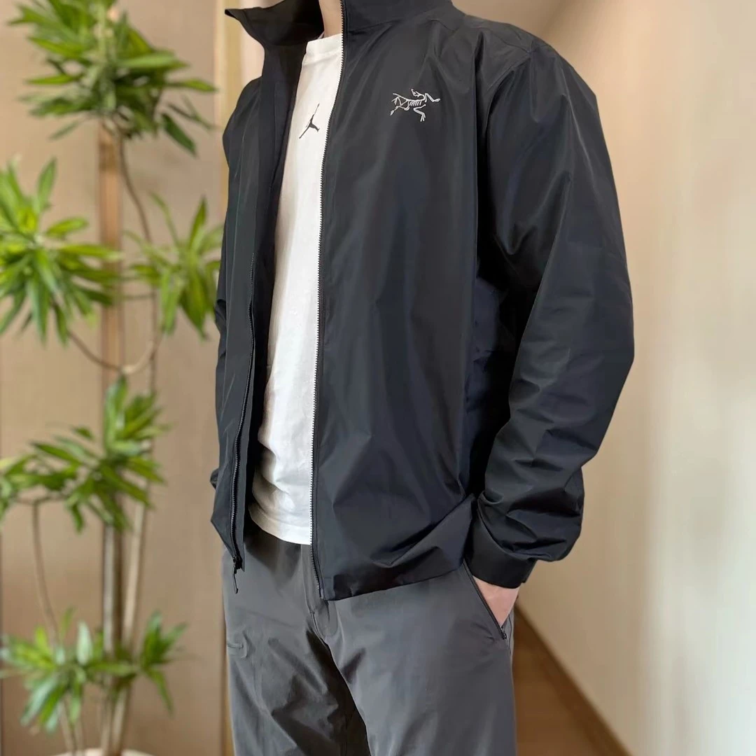 25新款立领索拉诺秋季防风宝蓝立领高尔夫夹克秋季冲锋衣男款休闲