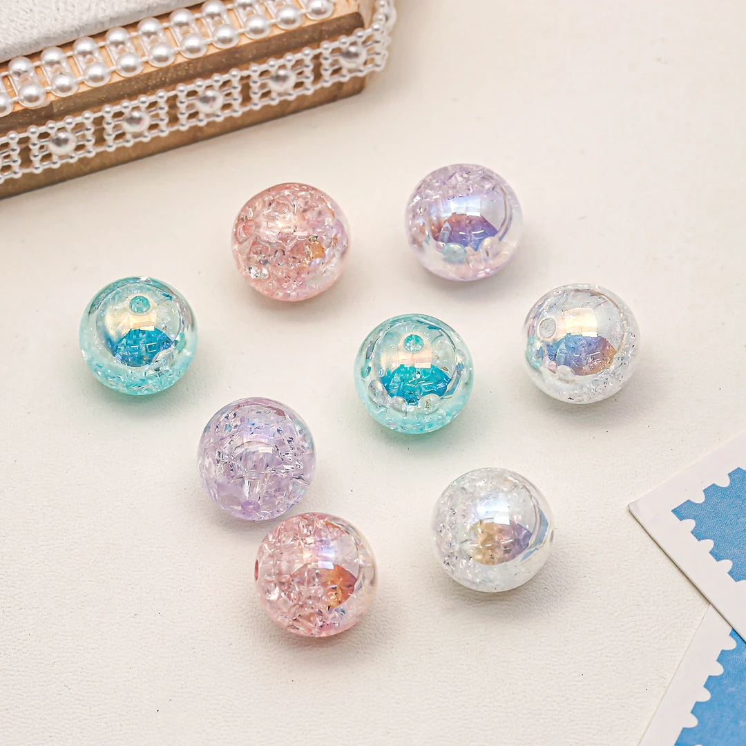 【海蒂加】马贝冰碎直孔圆珠k16手工DIY配件