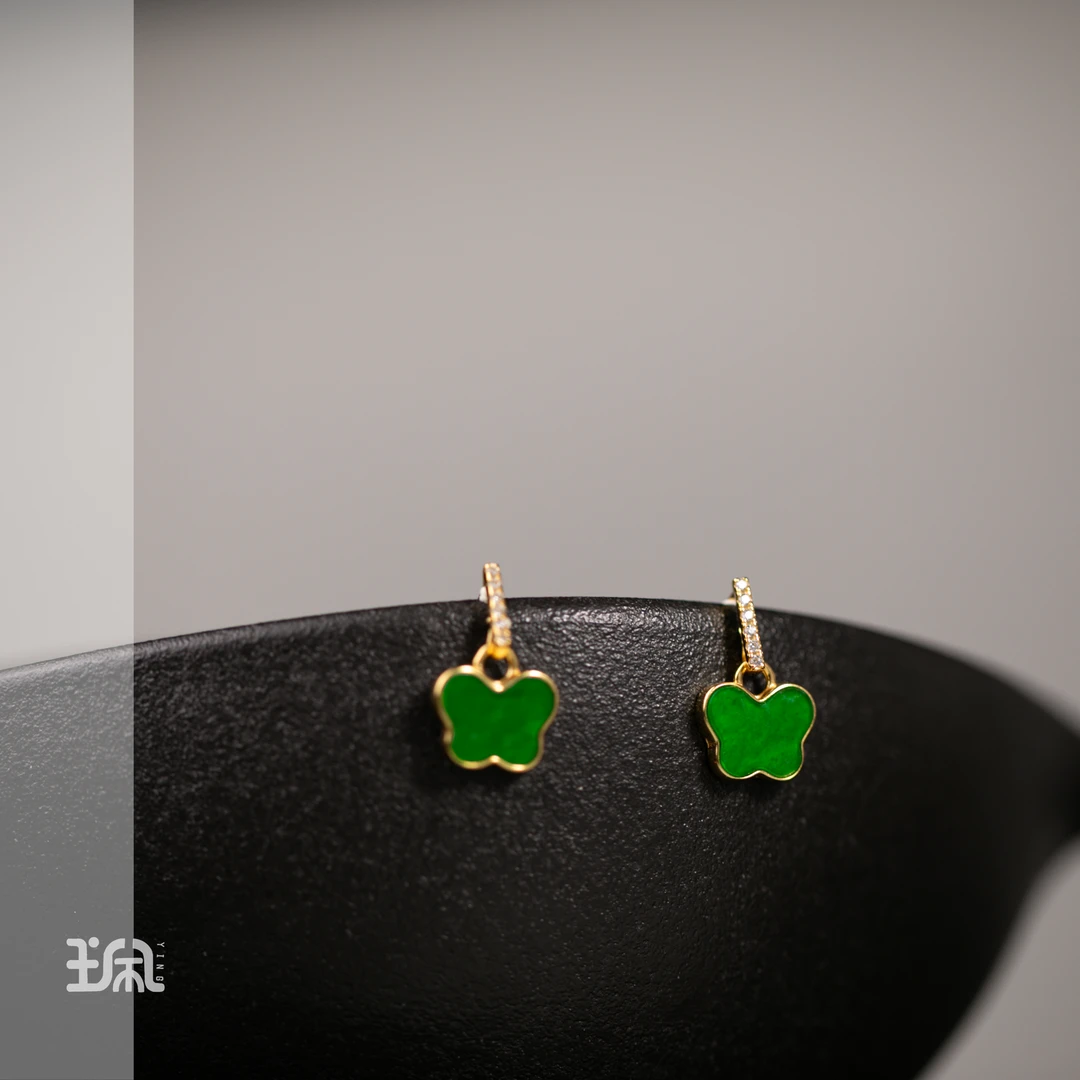 [蝶悦]翡翠耳钉YPA25112903多样性发其一