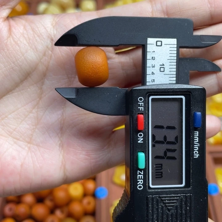F***h蜜蜡未镶嵌珠宝奇石浓蜡橘皮老型珠