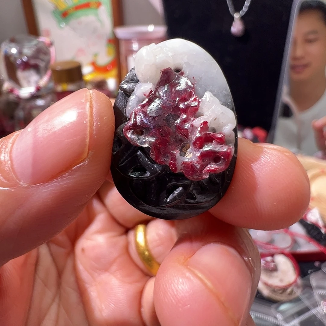 天然辰砂雕刻朱砂