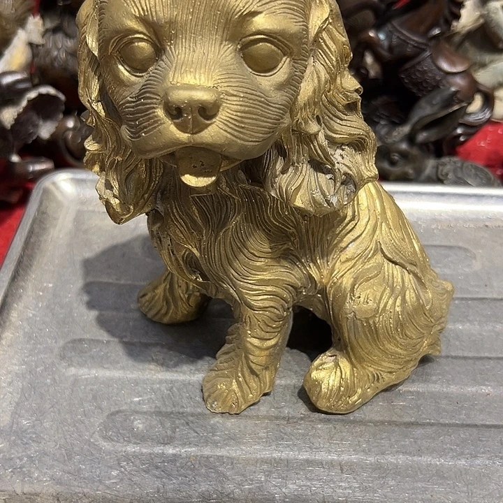 下***站黄铜摆件，文房工艺品摆件