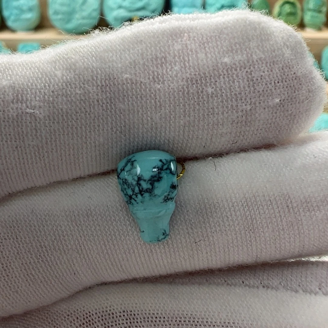 未镶嵌绿松石三通7mm