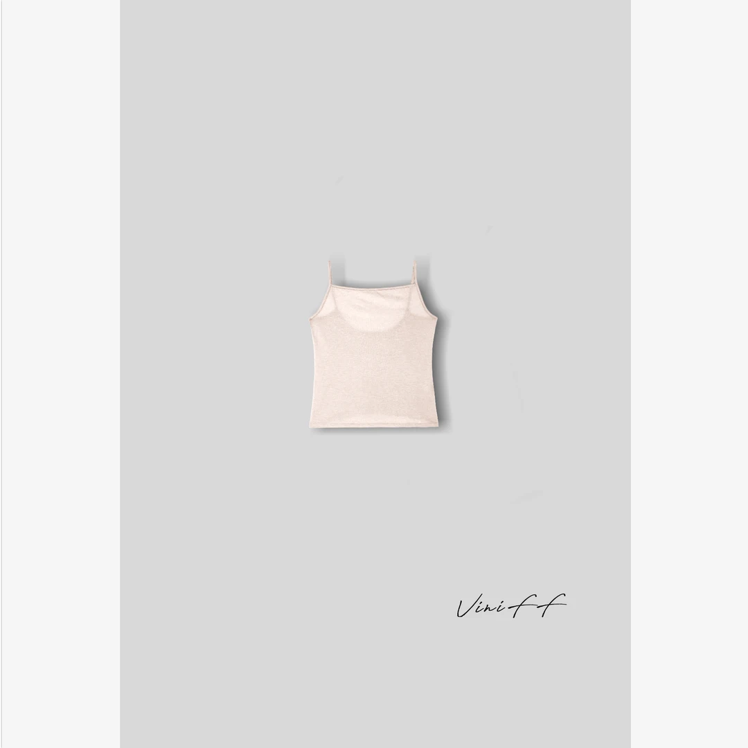 ViniFF薇妮｜2025S/S 早春新款 莱赛尔醋酸亮晶晶舒适吊带S10860