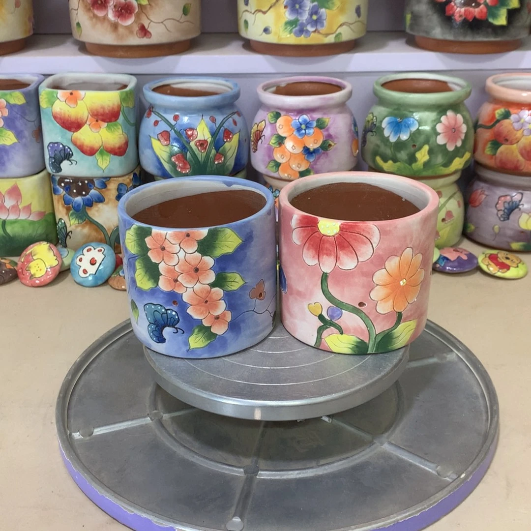 福利花盆，手绘花盆