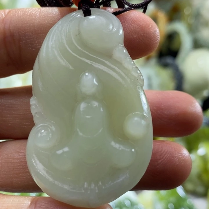 岫玉未镶嵌岫玉吊坠