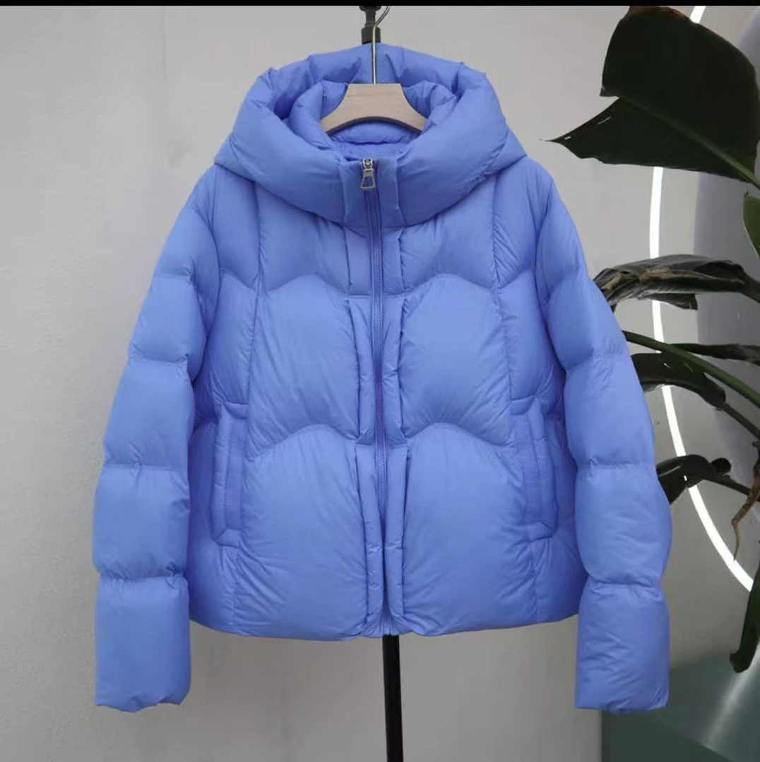时尚短款羽绒服休闲连帽20328