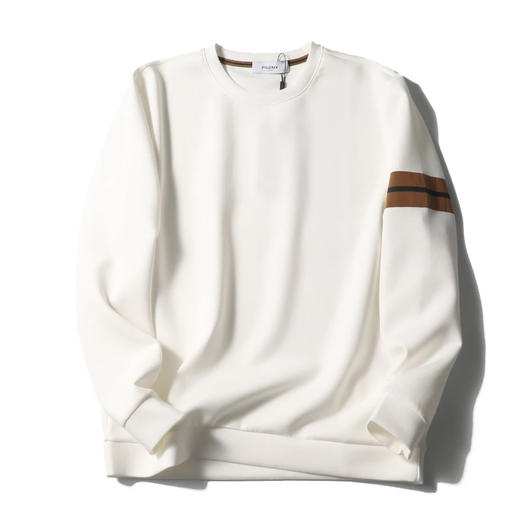 轻奢高端时尚简约休闲卫衣男士2025年新款春秋季潮流宽松帅气上衣