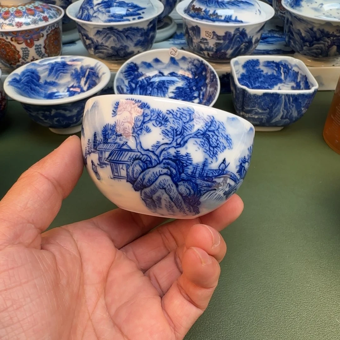 纯手工纯手绘茶具石头36