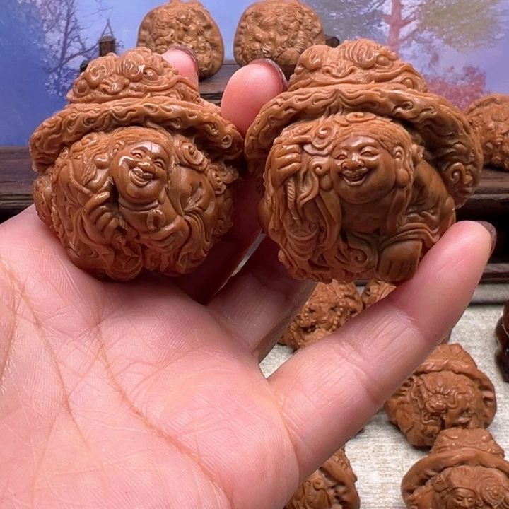 判***官核桃把件蛤蟆头刘海戏金蟾