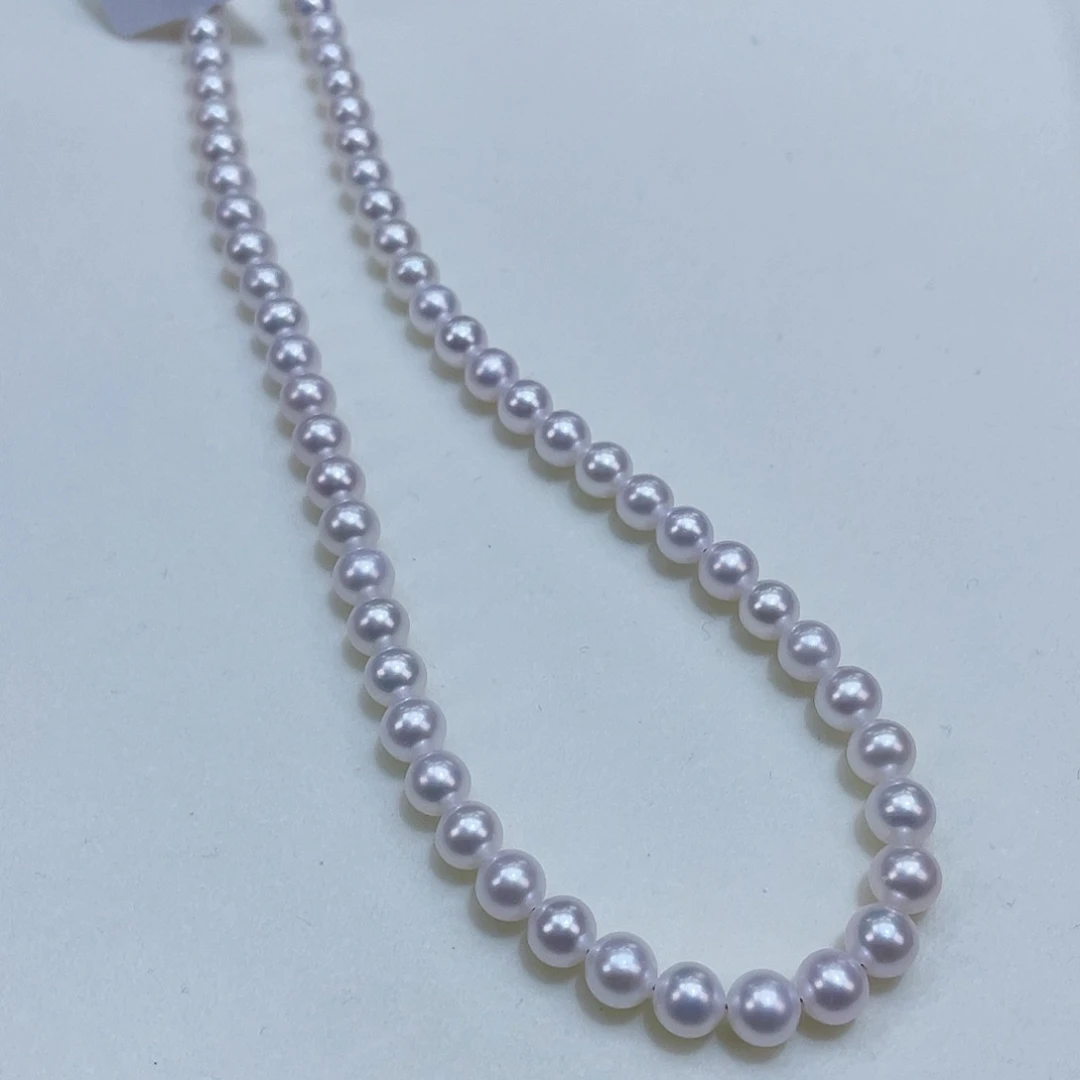 淡水珍珠颈饰银S925镶嵌5.5/6透亮冷白毕业新品