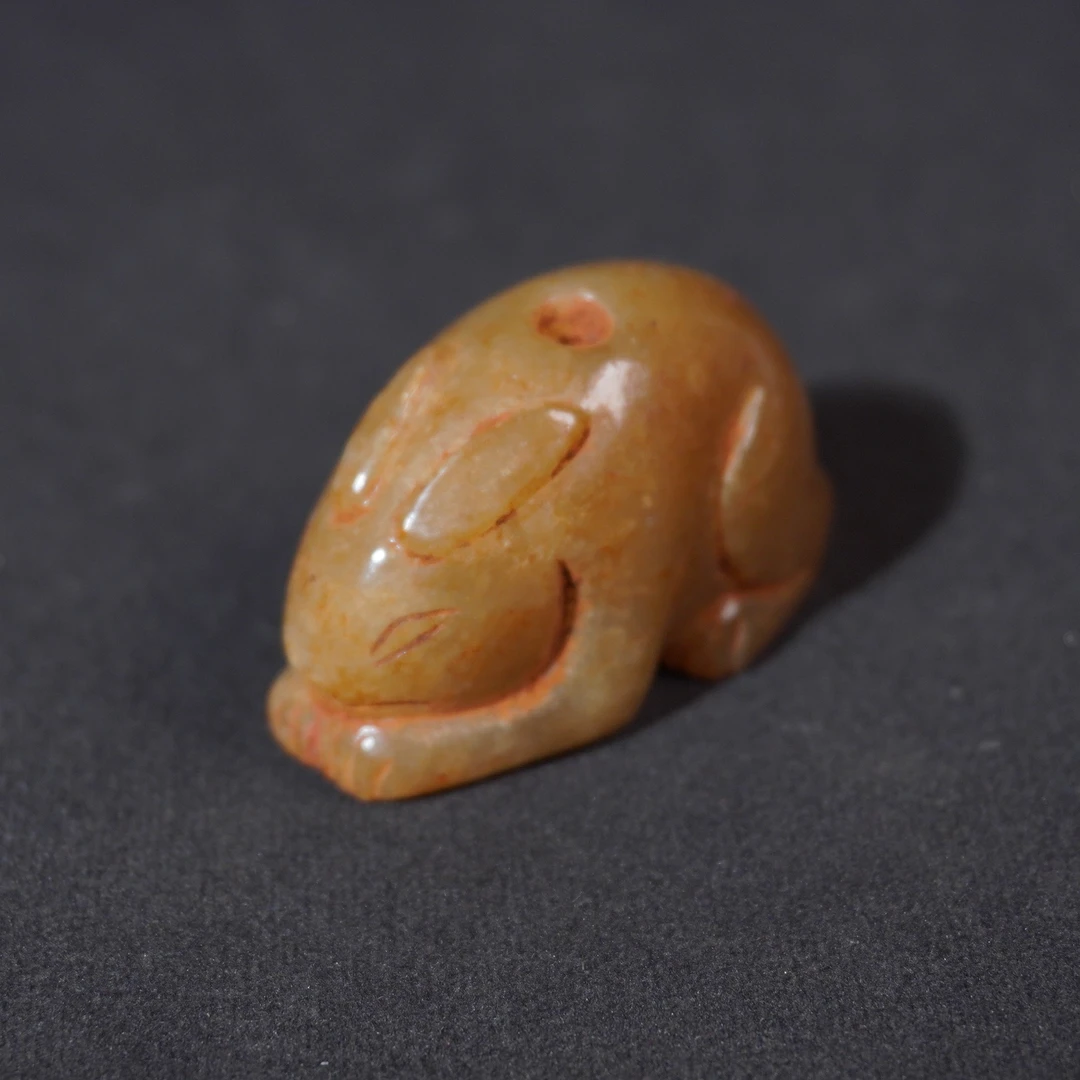 4SL27  明 和田玉玉兔吊坠