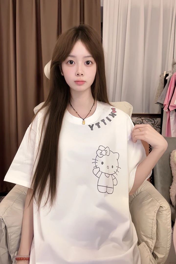 【T615-T616】新款短袖小纵订制韩版宽松休闲潮流百搭【非挂吊牌】