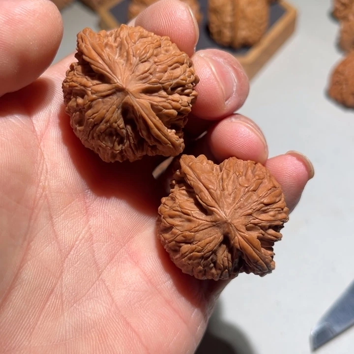 把件文玩核桃磨盘39蝴蝶磨