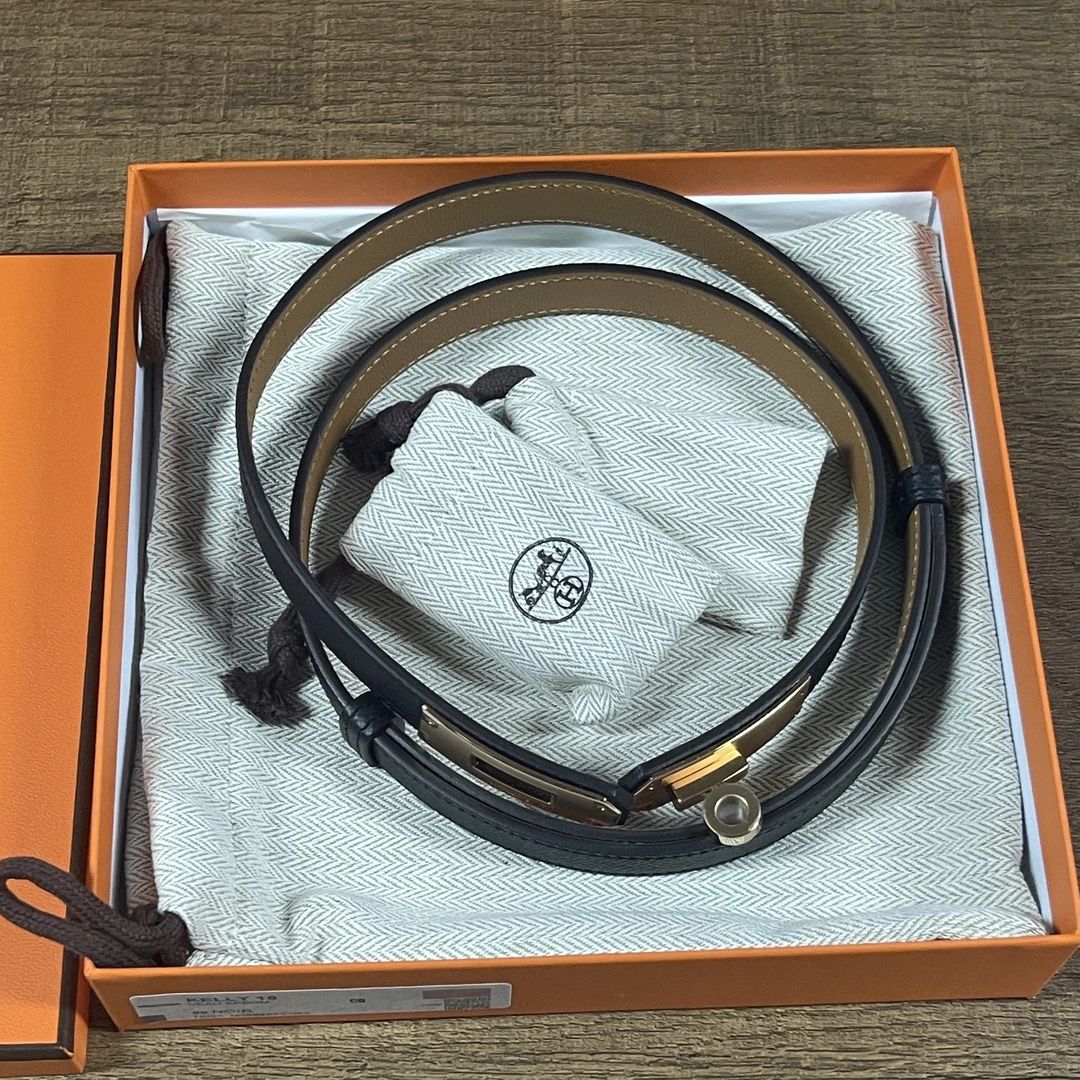 95新 Hermes/爱马仕 麦殿/腰带黑棕/251113LJFHZ08
