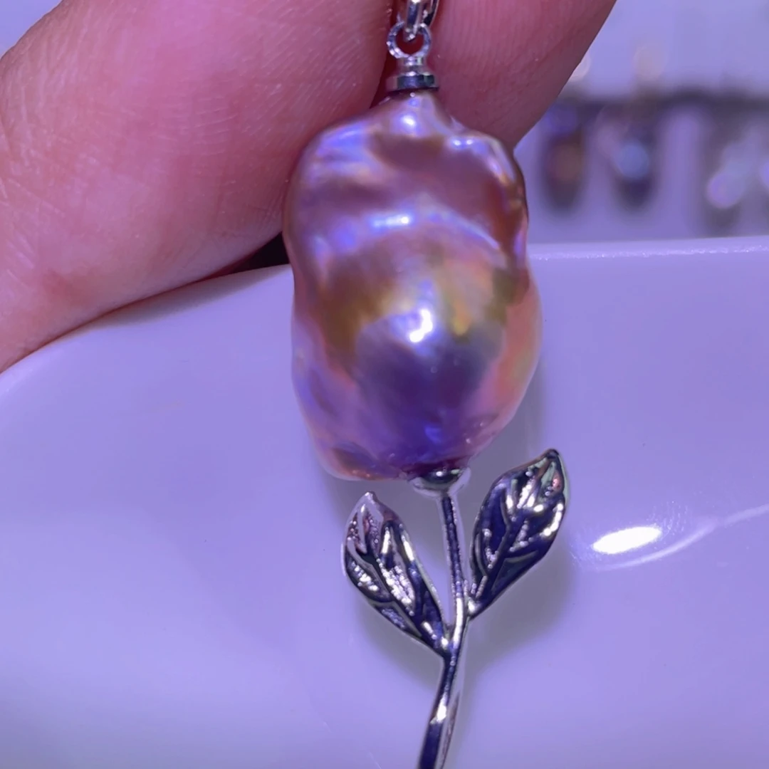 天然淡水珍珠吊坠未镶嵌淡水珍珠