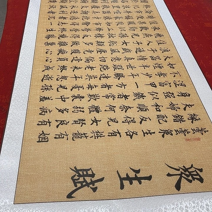 书法众生赋雷伟卷轴205✖️55厘米左右福利