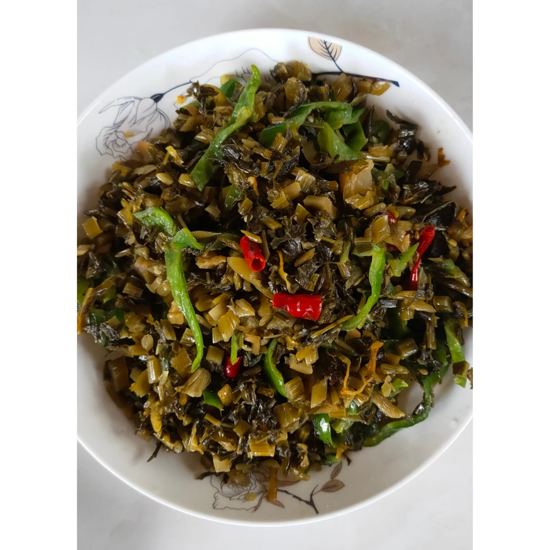 固始腊菜叶菜类(雪里红)淘洗去盐多放油炒5斤