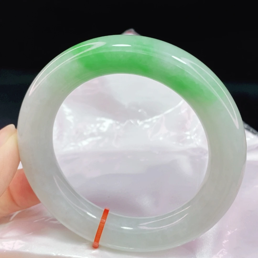 未镶嵌手镯翡翠54圆镯