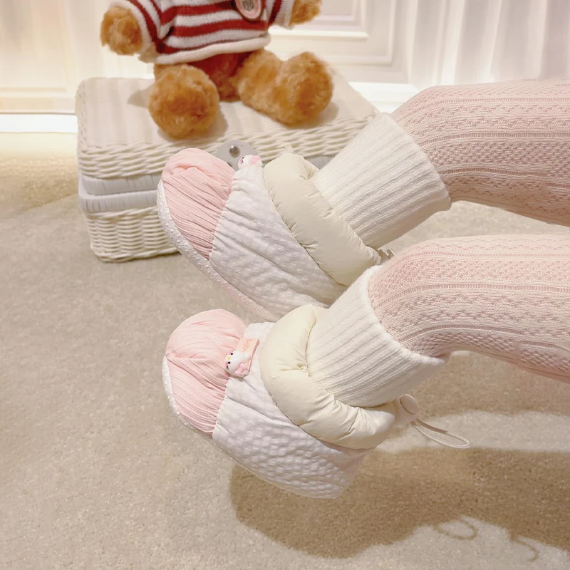 冬季1岁婴儿软底鞋子加绒加厚小月龄新生儿宝宝保暖不掉棉鞋