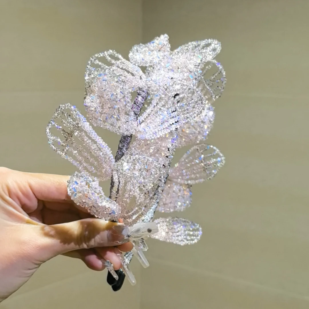 西子家莫奈鸢尾高定发箍