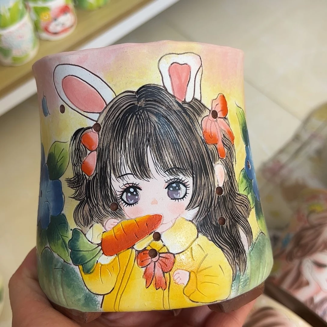 景德镇陶瓷花盆景德镇市花盆