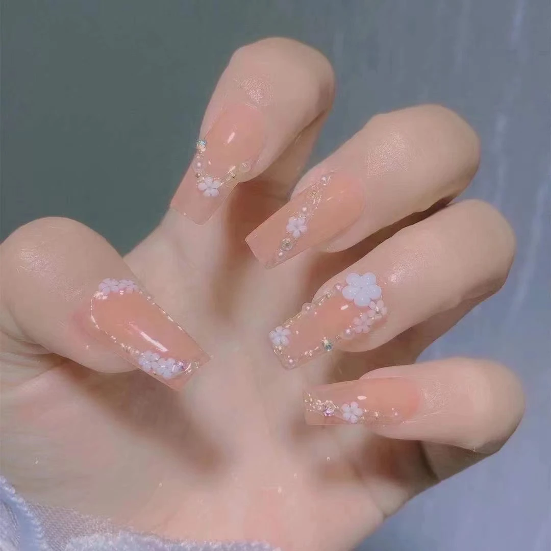 穿戴甲 花花款 纯手工制作