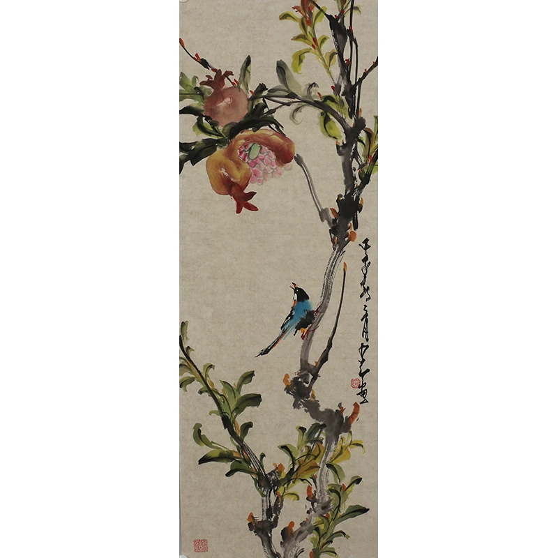 B035 赵少昂绘画软片 35cm×105cm