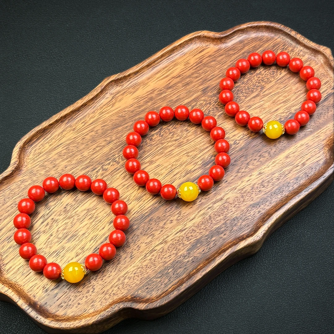 含辰砂工艺品287283/朱砂单圈手串男女同款时尚百搭多样性一件发