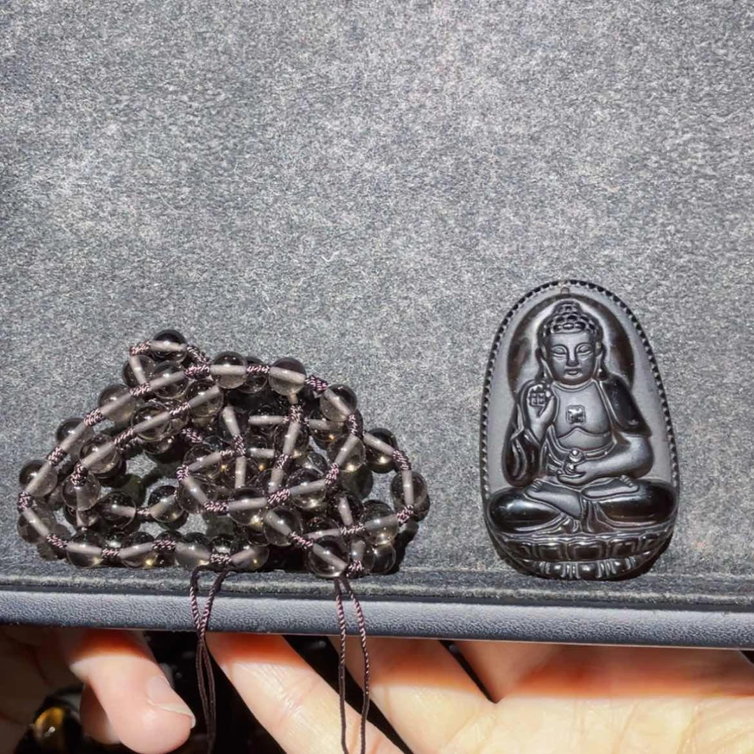 【闪购商品】黑曜岩未镶嵌套链B***a