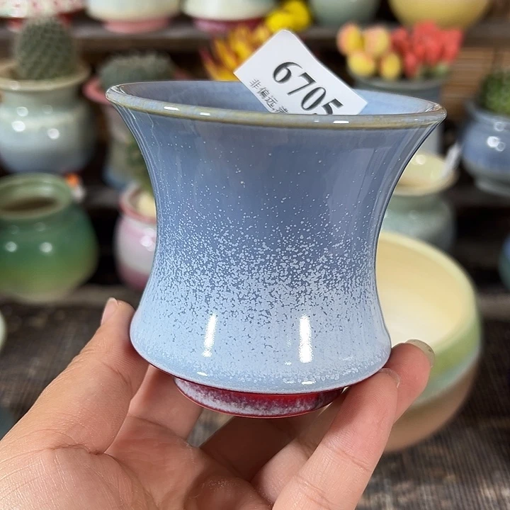 口7.5 手工花盆满30包邮